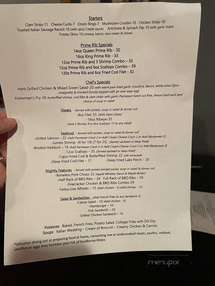 Club 23 - Wisconsin Dells, WI menu_pic