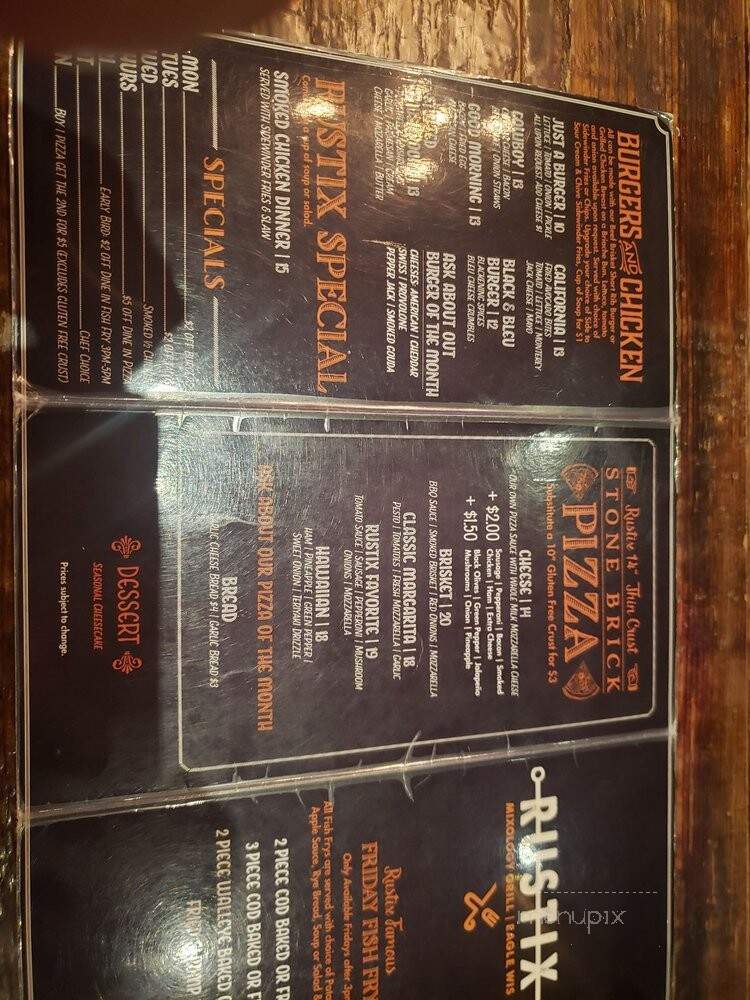 Coyote Canyon Grille - Eagle, WI menu_pic