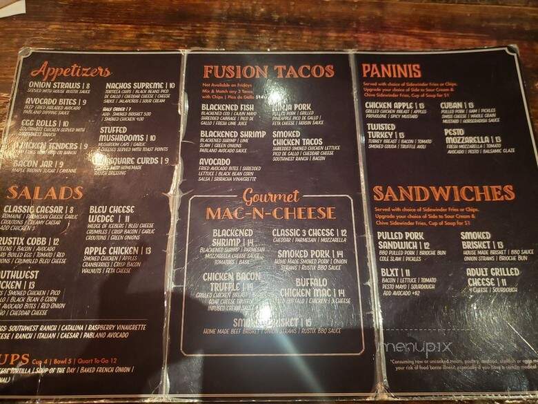 Coyote Canyon Grille - Eagle, WI menu_pic
