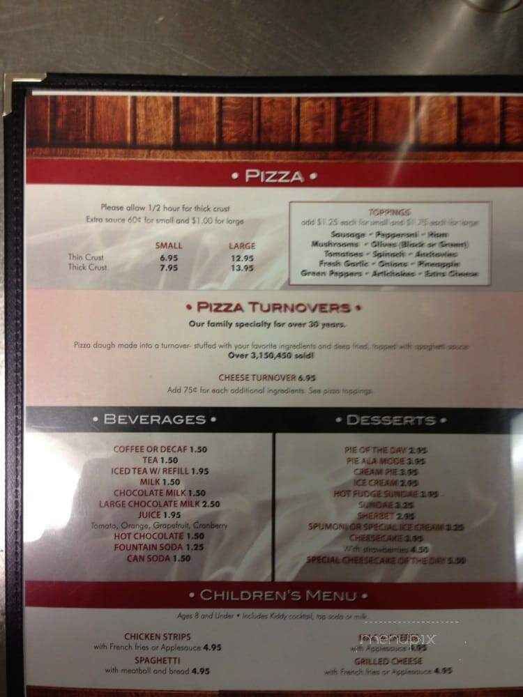 Fireside Reistaurant & Lounge - Kenosha, WI menu_pic