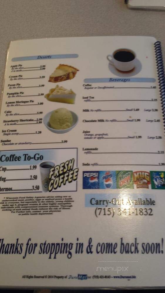 Four Star Family Restaurant - Wautoma, WI menu_pic