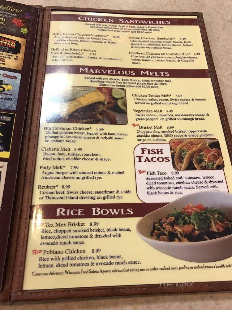 Friendship Family Restaurants - Rhinelander, WI menu_pic