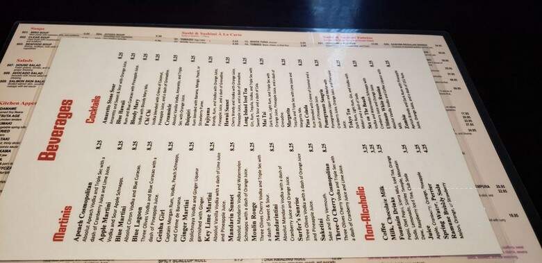 Fujiyama - Milwaukee, WI menu_pic