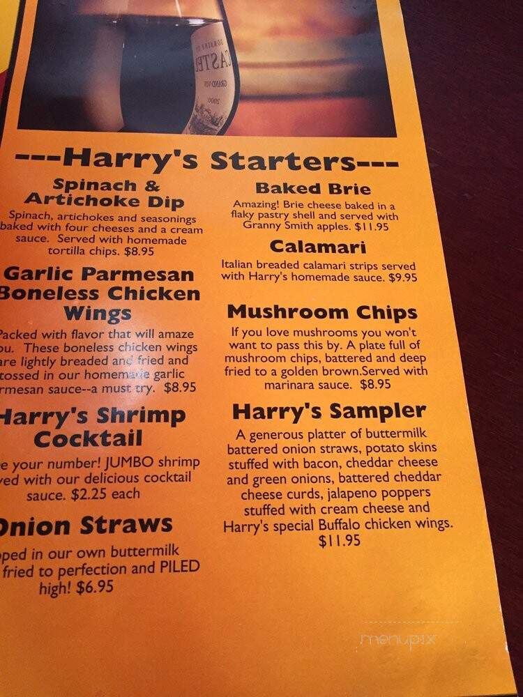 Hi Way Harrys - River Falls, WI menu_pic