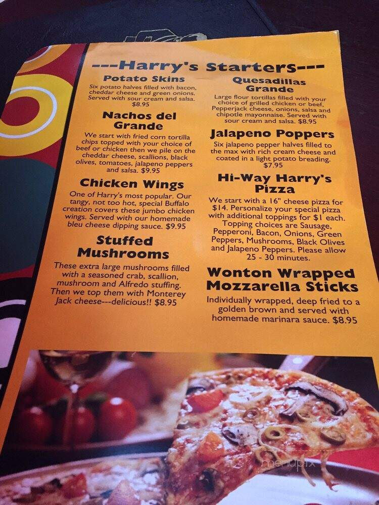 Hi Way Harrys - River Falls, WI menu_pic