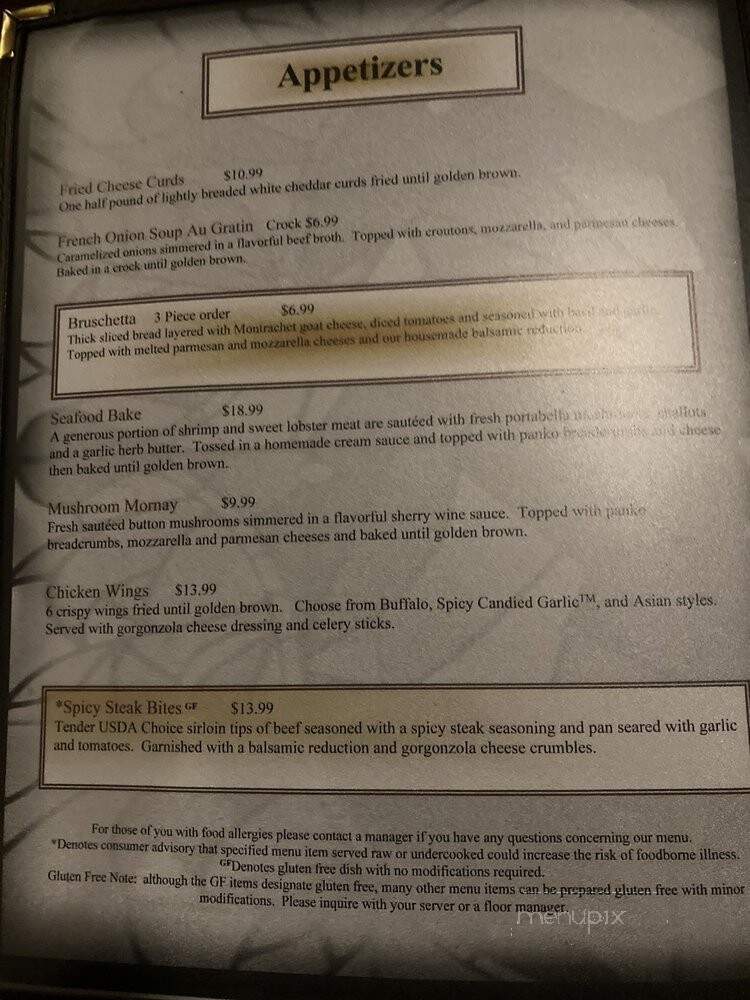 Houligan's Steak & Seafood Pub - Eau Claire, WI menu_pic