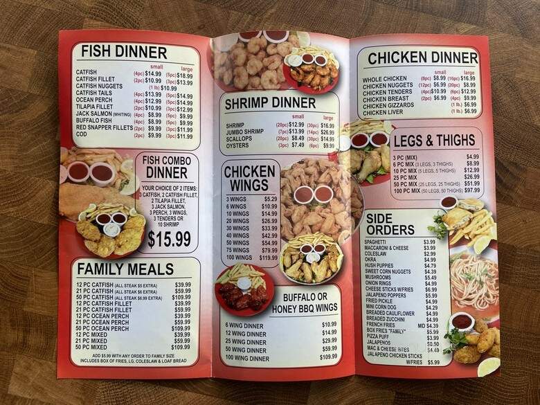 J & J Fish & Chicken - Milwaukee, WI menu_pic