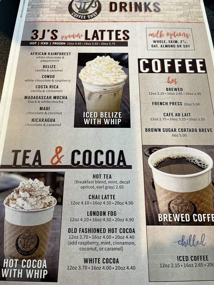 J's Coffee & Cream - Palmyra, WI menu_pic