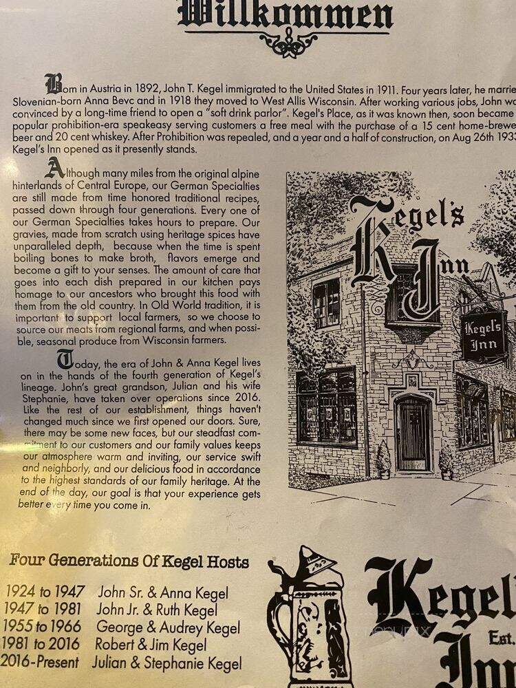 Kegel's Inn - Milwaukee, WI
