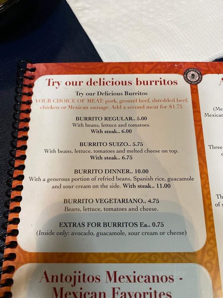 La Estacion - Waukesha, WI menu_pic