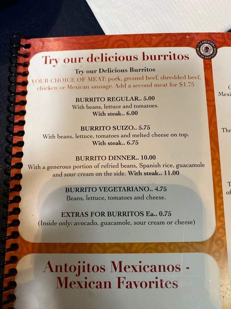 La Estacion - Waukesha, WI menu_pic