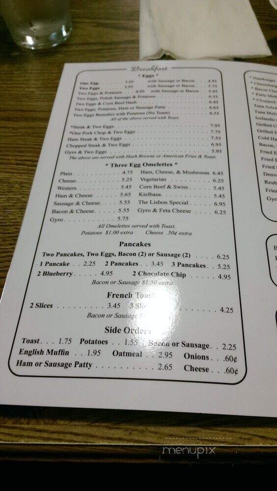 Lisbon Cafe - Milwaukee, WI menu_pic