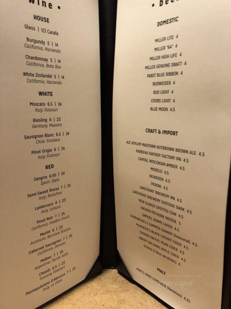 Mama Mia's On Greenfield - Milwaukee, WI menu_pic
