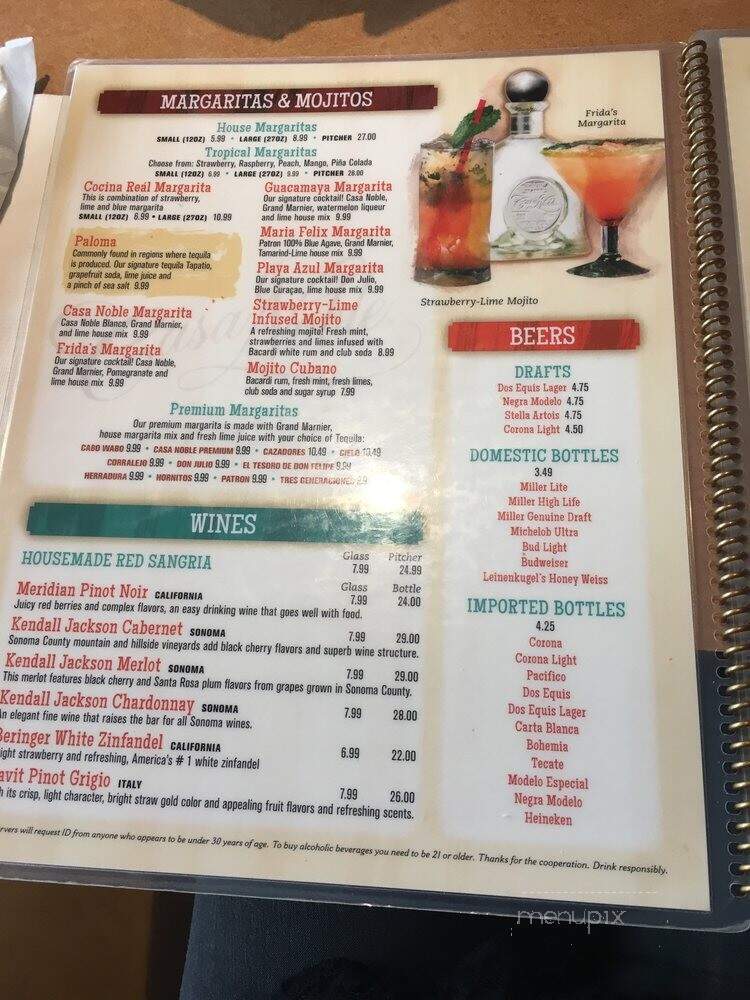 Mi Cocina Mexican Restaurant - New Berlin, WI menu_pic