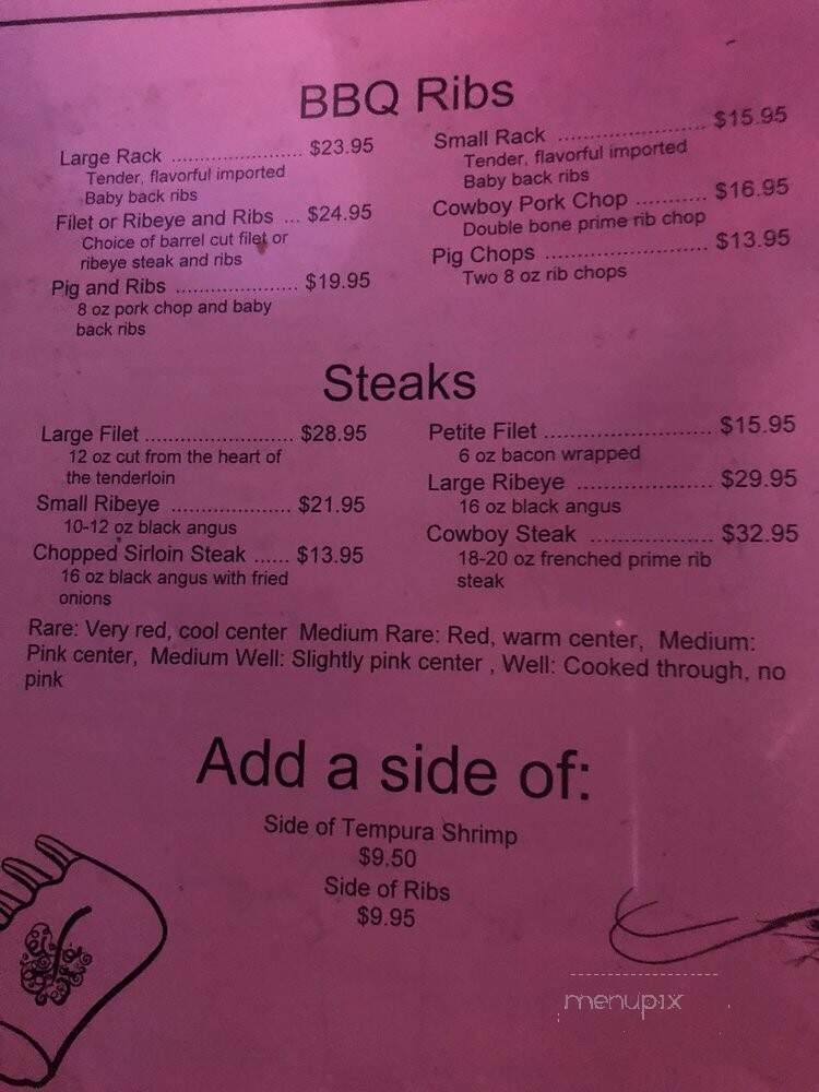 Oh Dennis Saloon & Charcoal - Racine, WI menu_pic