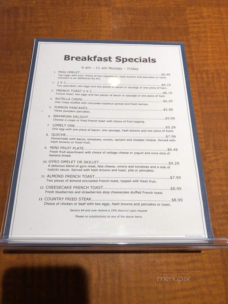 Red Apple Pancake House - Edgerton, WI menu_pic