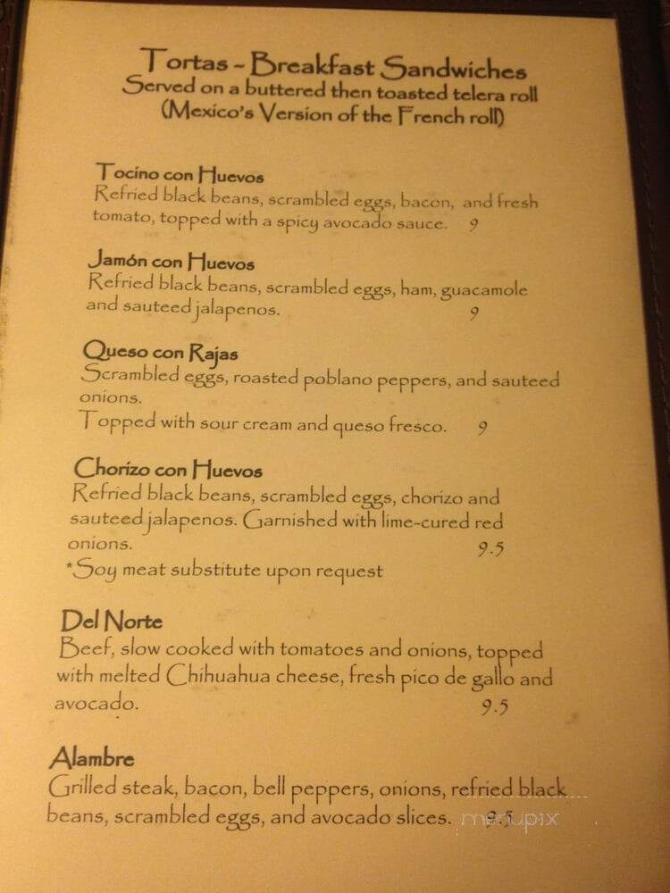 Riviera Maya - Milwaukee, WI menu_pic