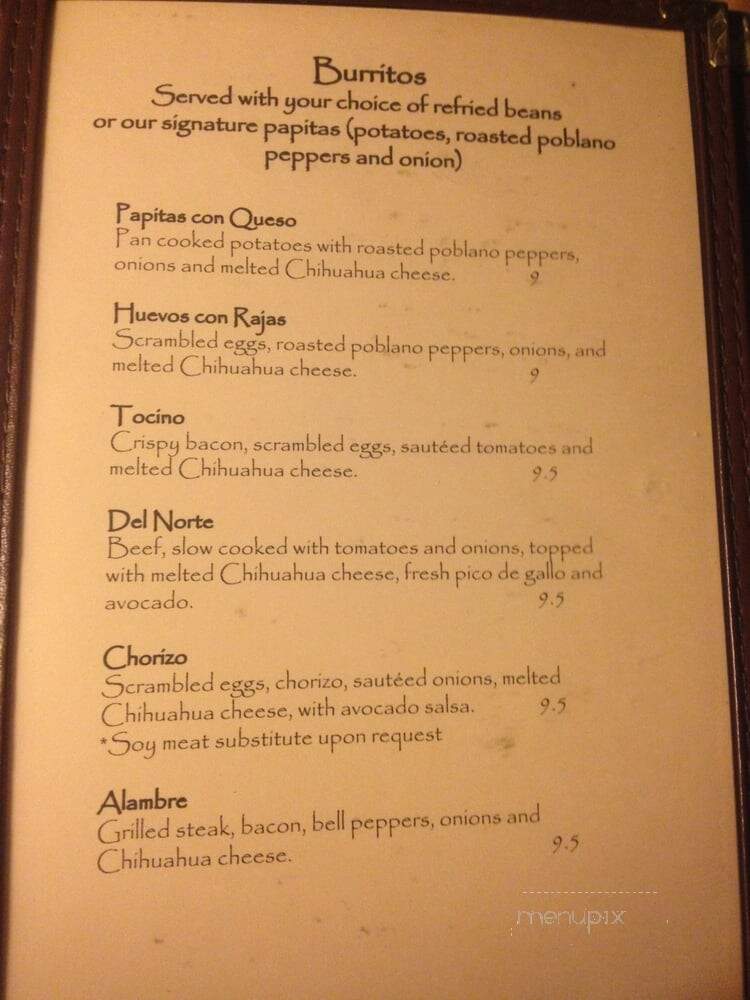 Riviera Maya - Milwaukee, WI menu_pic