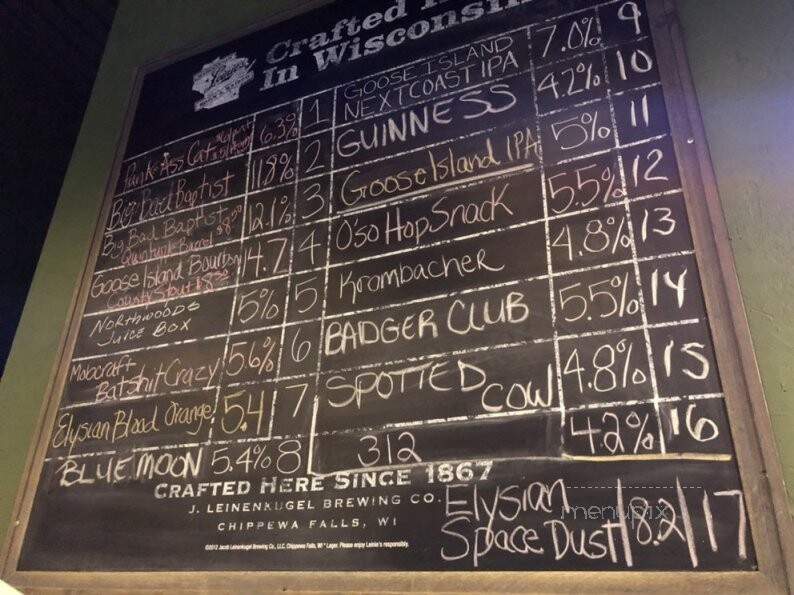 Route 15 Sports Bar - Greenville, WI menu_pic