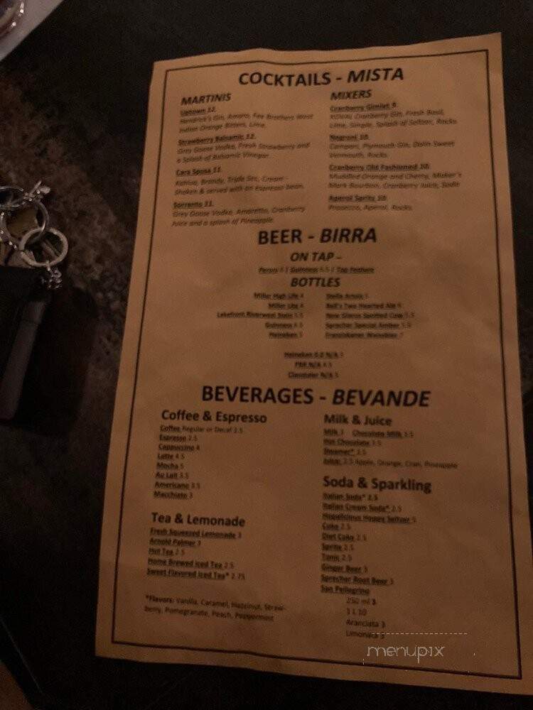 Sala Da Pranzo - Milwaukee, WI menu_pic