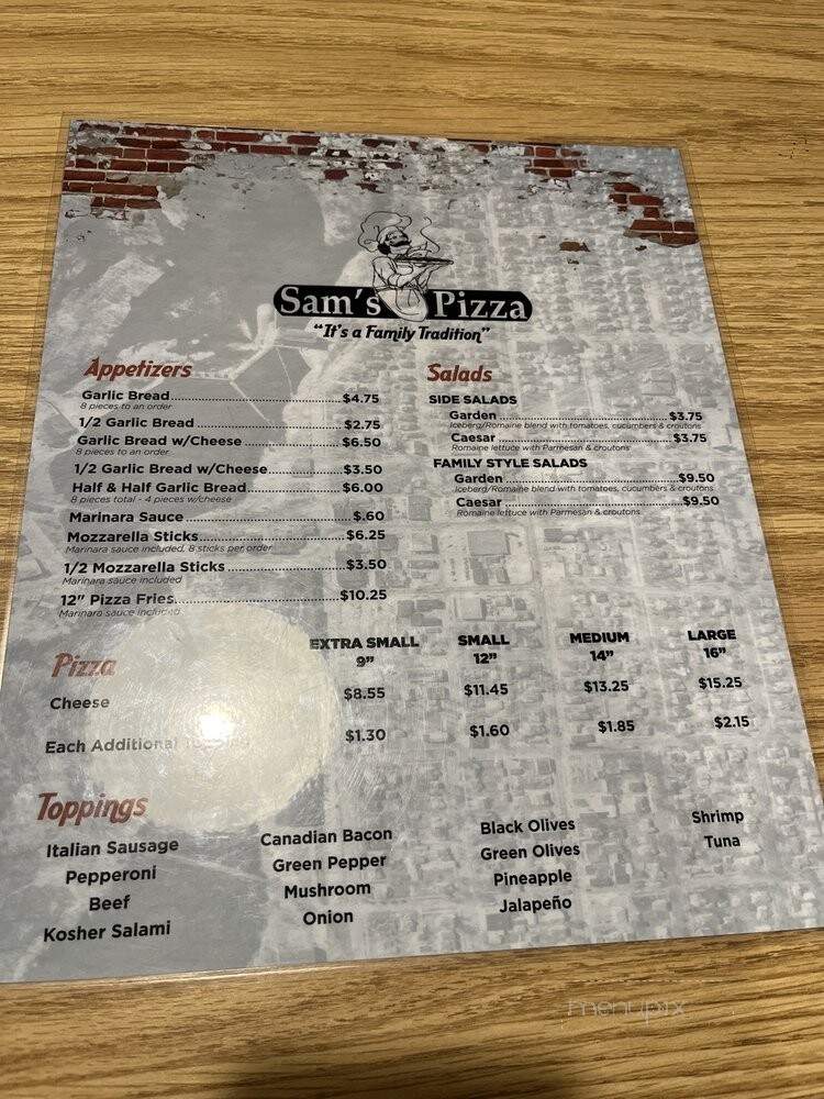 Sam's Pizza Palace - Schofield, WI menu_pic