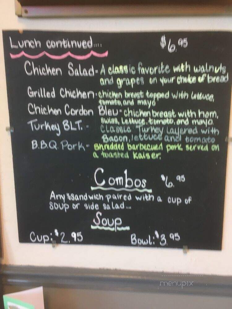 Shanahan's Coffee House - Mukwonago, WI menu_pic
