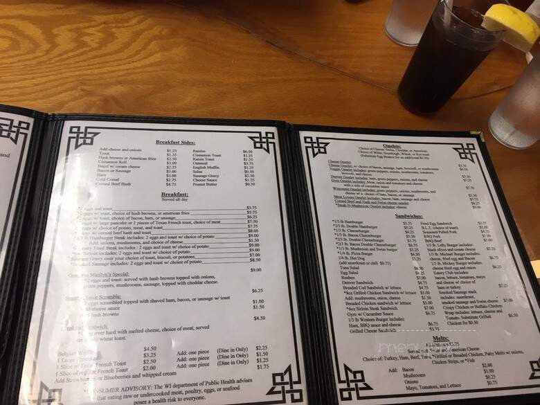Sugar & Spice Eatery - Stoughton, WI menu_pic