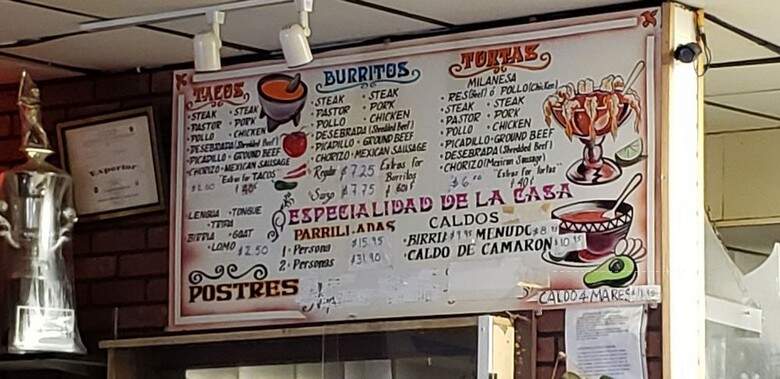 Taqueria La Salsa - Milwaukee, WI menu_pic