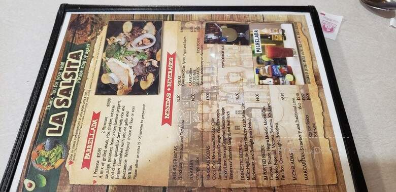 Taqueria La Salsa - Milwaukee, WI menu_pic