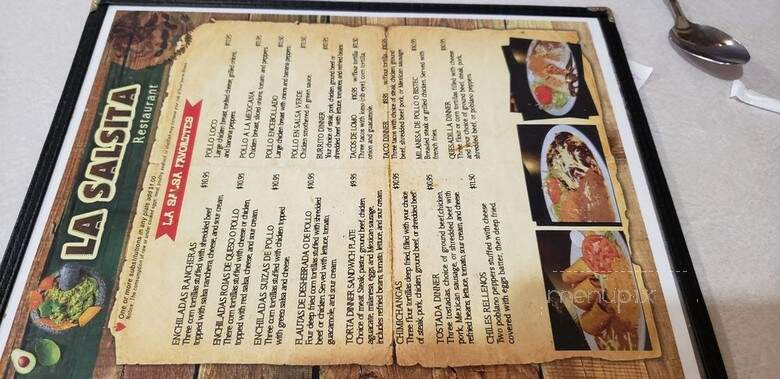 Taqueria La Salsa - Milwaukee, WI menu_pic