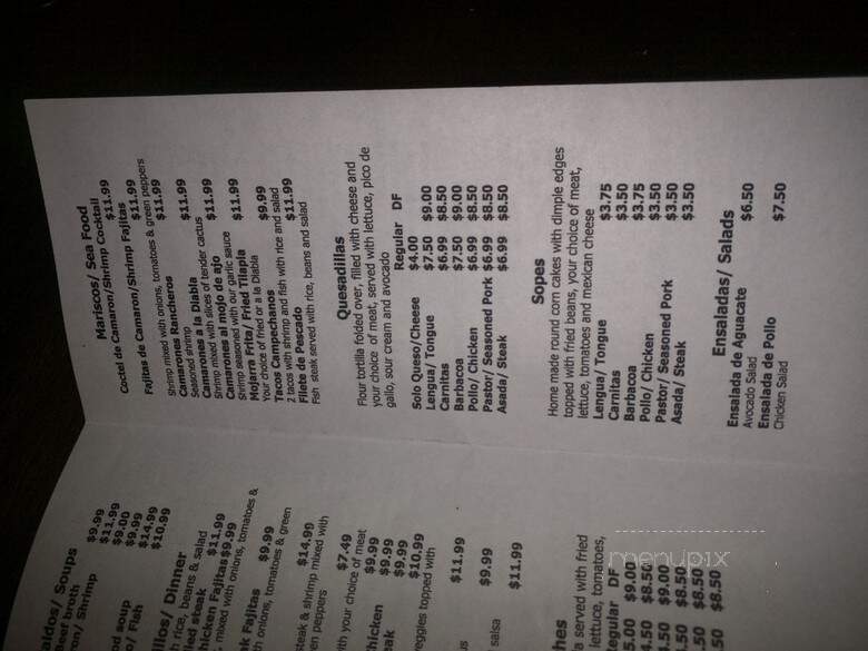 Taquiran Michoacan - Green Bay, WI menu_pic