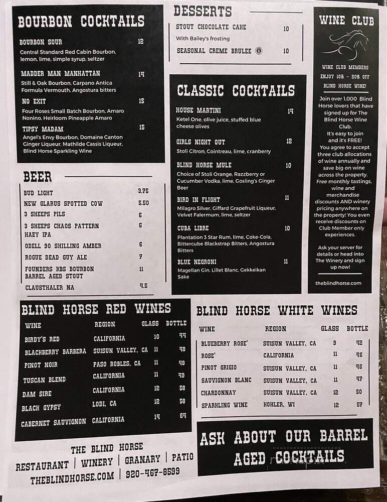 Thyme Savours Too - Kohler, WI menu_pic