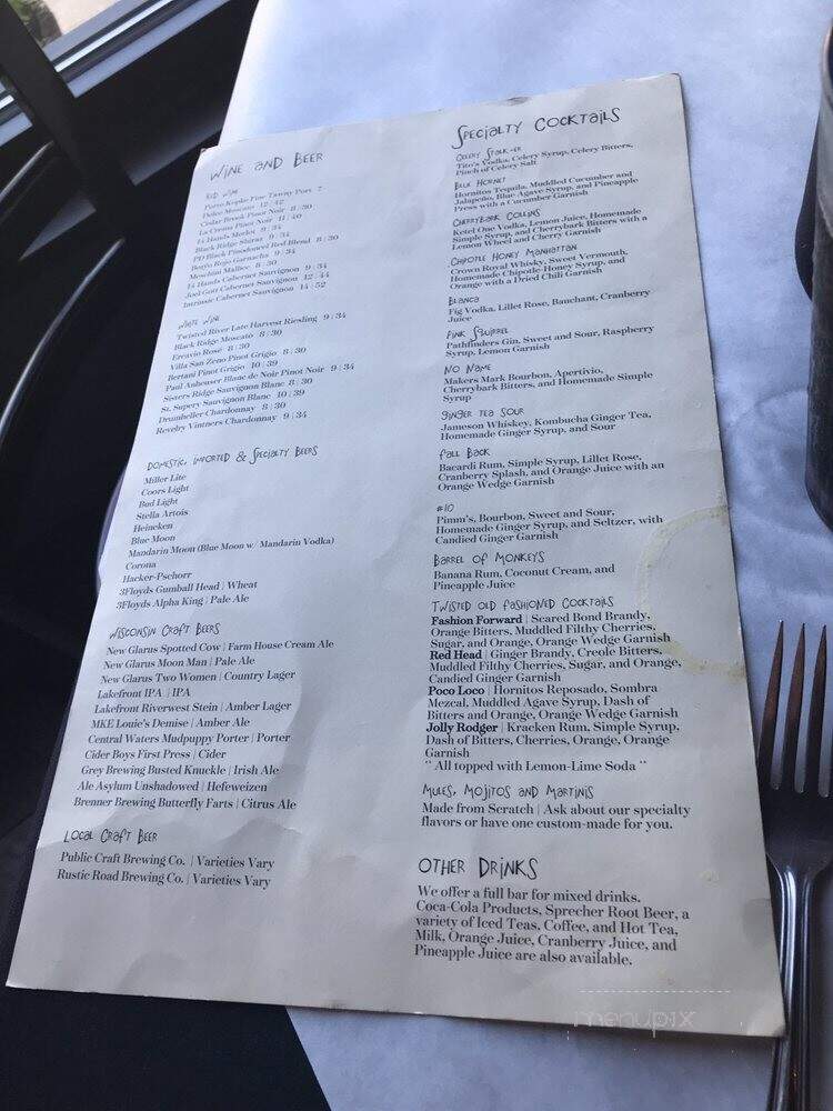 Twisted Cuisine - Kenosha, WI menu_pic
