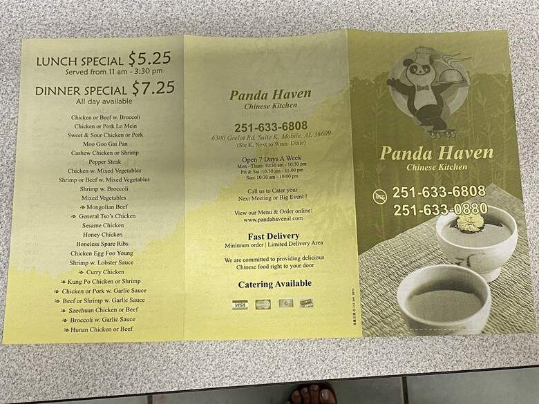 Zhen Bao - Jemison, AL menu_pic