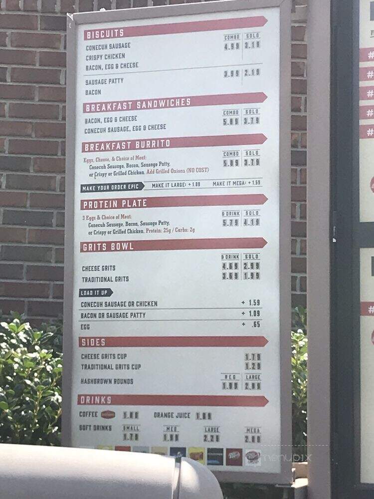 Milo's Hamburgers - Pelham, AL menu_pic