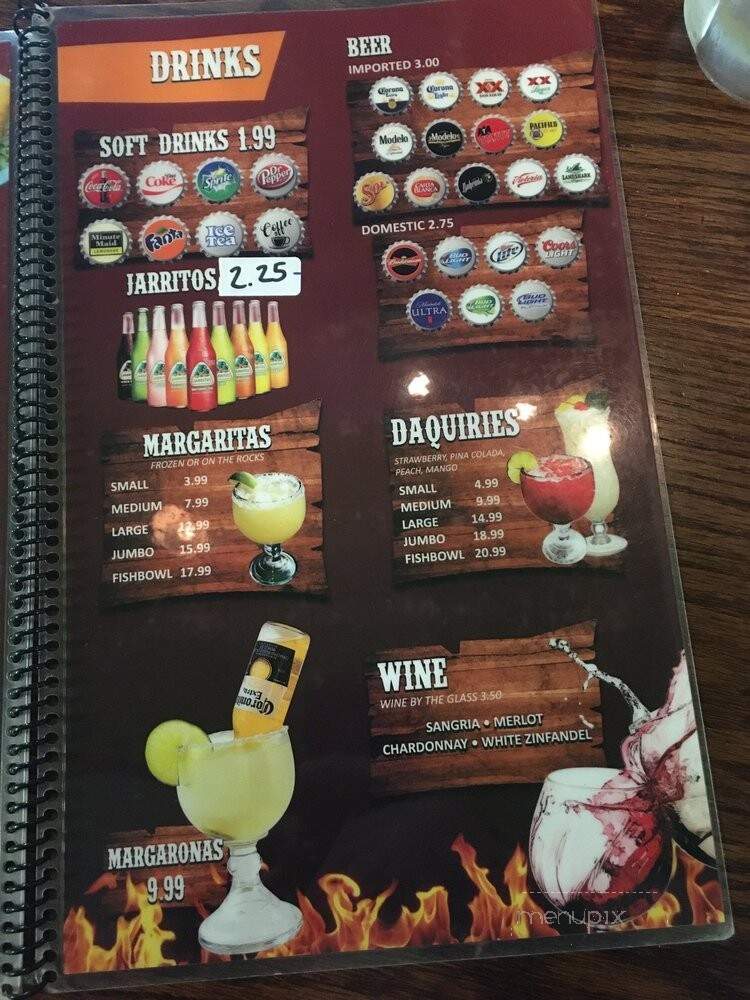 Azteca Mexican - Springville, AL menu_pic