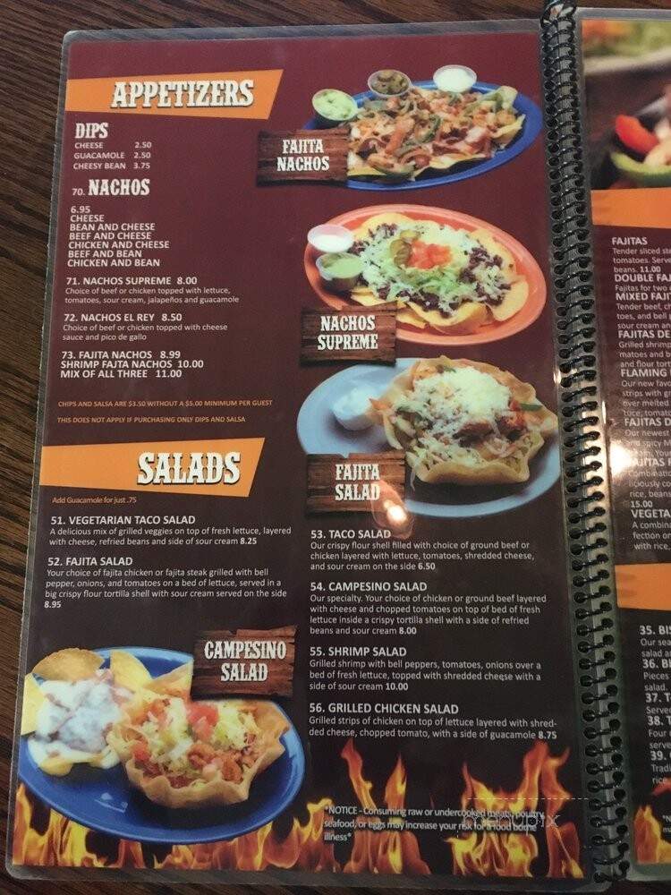 Azteca Mexican - Springville, AL menu_pic