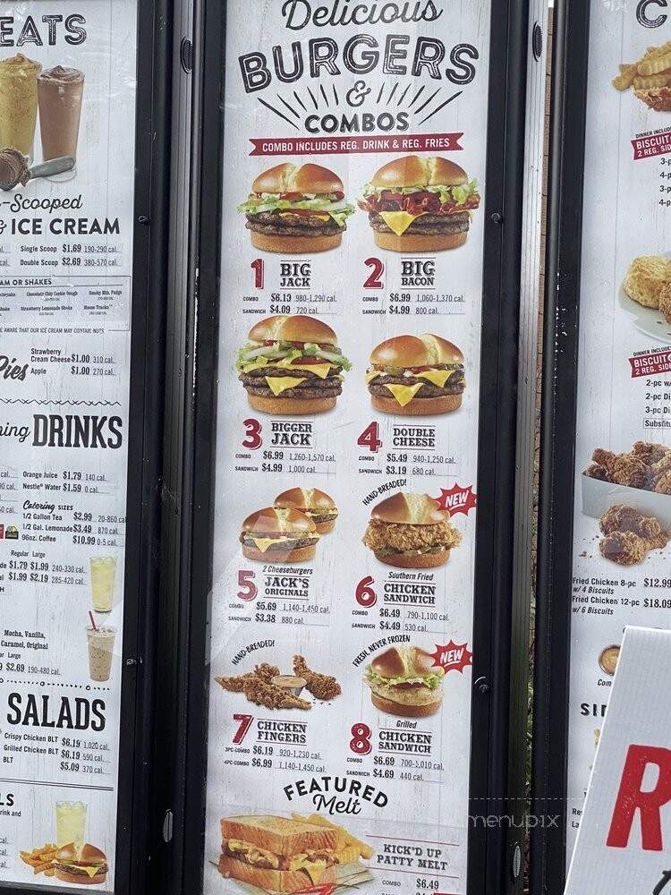 Jack's Hamburgers - Gadsden, AL menu_pic
