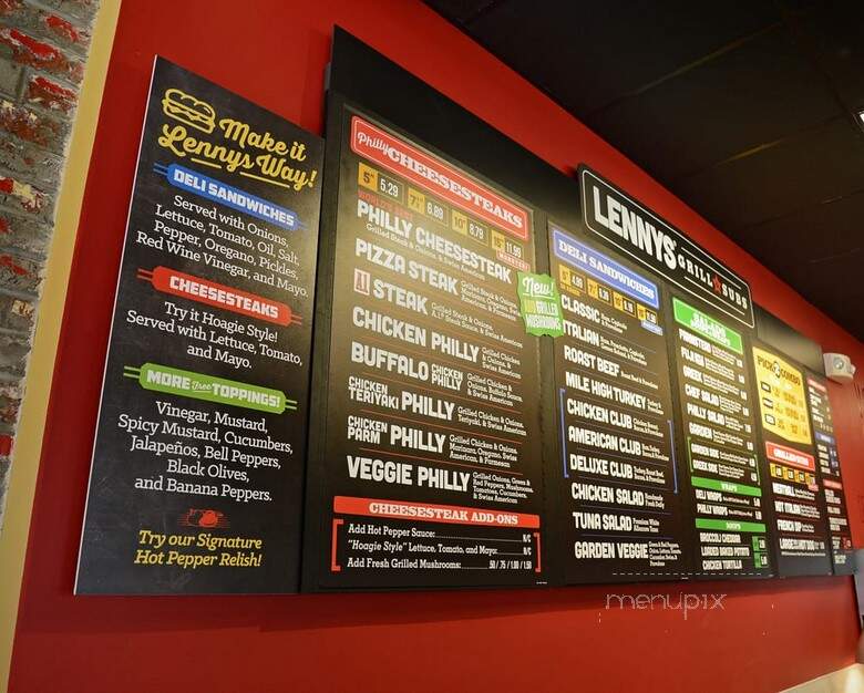 Lenny's Sub Shop - Daphne, AL menu_pic