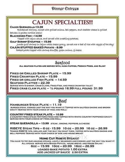 Downtown Grill - Jackson, AL menu_pic