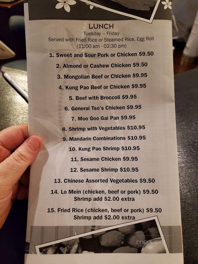 Mandarin House Chinese - Opelika, AL menu_pic