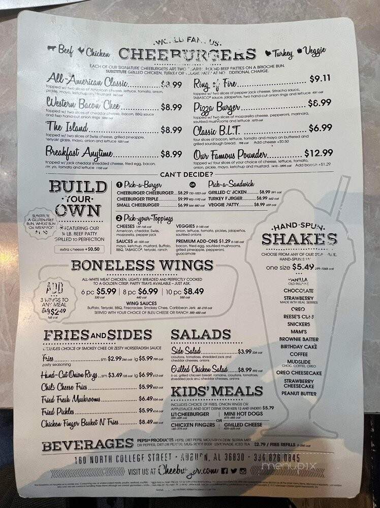 Cheeburger Cheeburger - Auburn, AL menu_pic