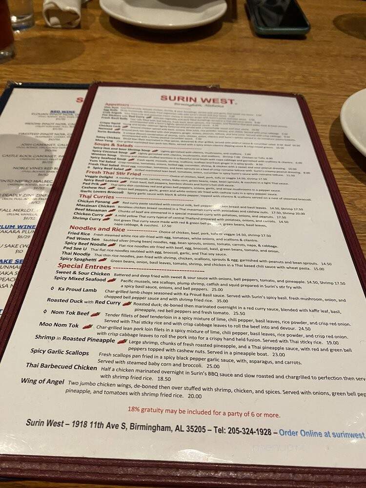 Surin West - Birmingham, AL menu_pic