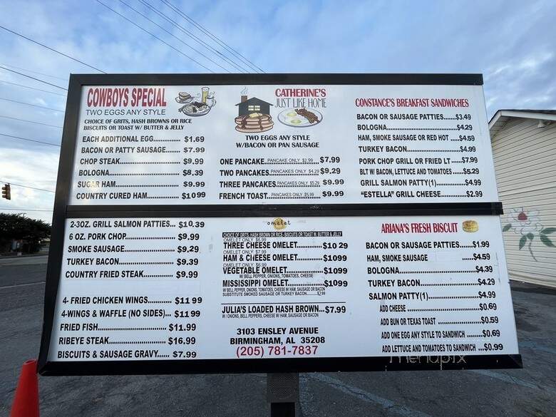 Lena's Ole Hickory Restaurant - Birmingham, AL menu_pic