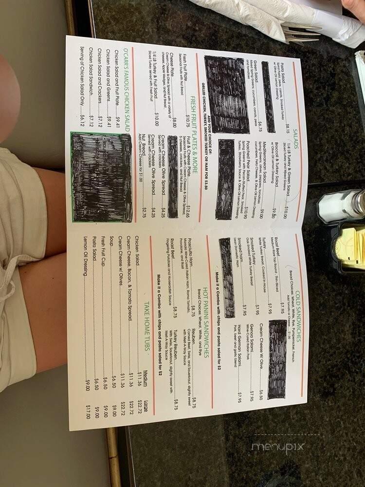 O'Carr's Delicatessen - Birmingham, AL menu_pic