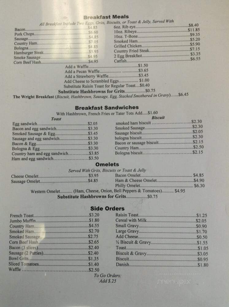 Griddle House - Birmingham, AL menu_pic