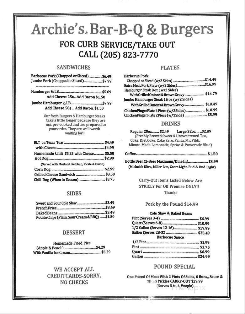 Golden Rule Barbecue - Birmingham, AL menu_pic