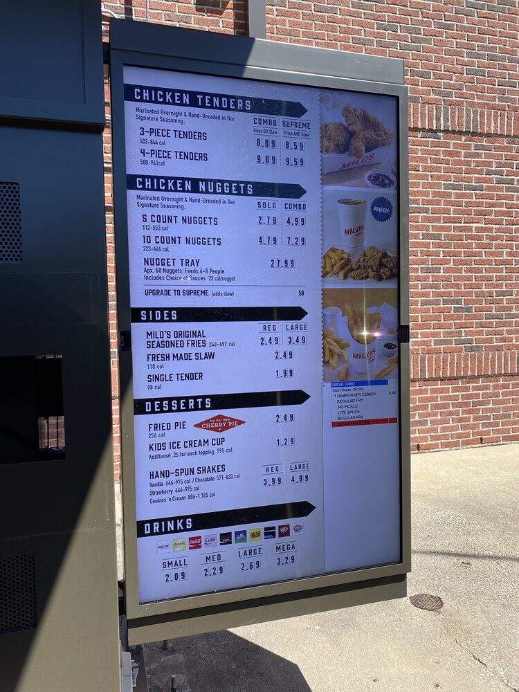 Milo's Hamburgers - Birmingham, AL menu_pic