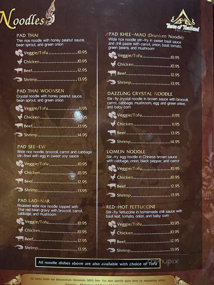 Taste Of Thailand - Birmingham, AL menu_pic