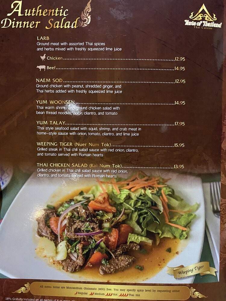 Taste Of Thailand - Birmingham, AL menu_pic